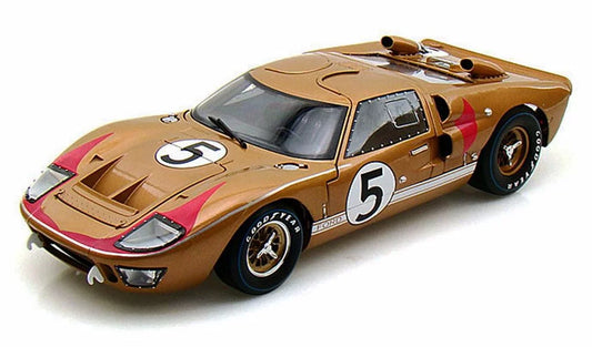 1966 Ford GT-40 MK II #5, Gold - Shelby SC403 - 1/18 Scale Diecast Model Toy Car