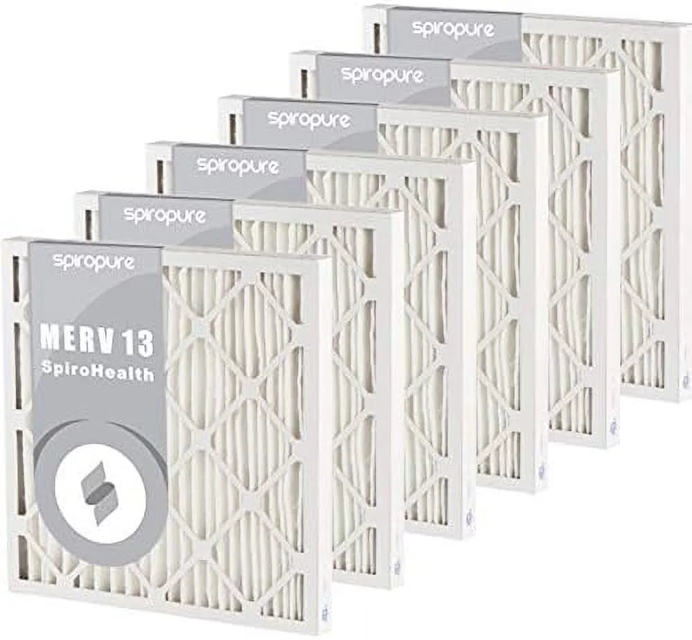 16x20x2 merv 13 pleated air filters - made in (6 pack)