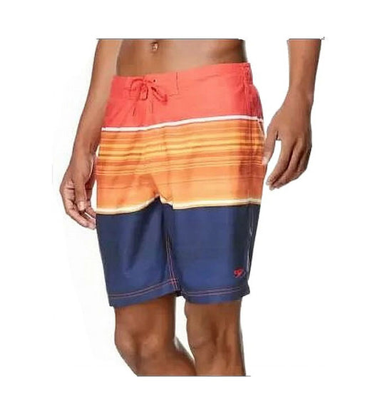 Speedo Mens Swimwear Large Board Shorts UPF50+ Stretch Orange L