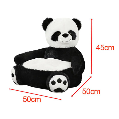 Children Baby Plush Cartoons Animal Sofa Armrest Chair for Reading, Relaxing and