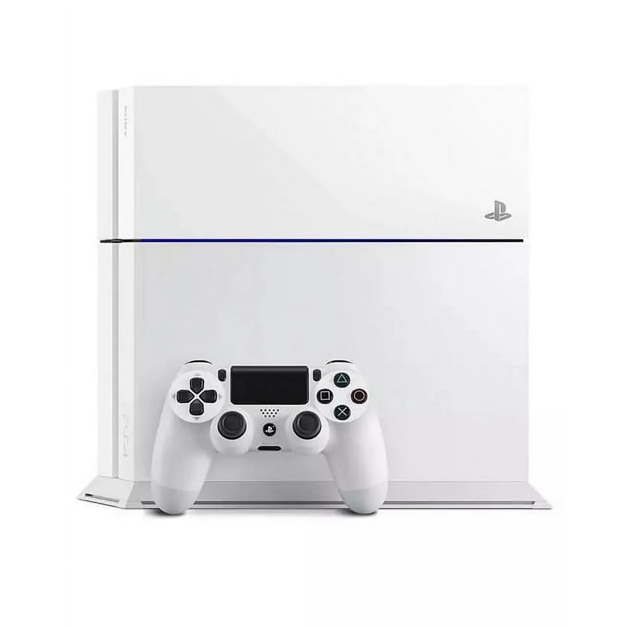 Sony PlayStation 4 500GB Gaming Console White Headset with BOLT AXTION Cleaning Kit Bundle Like New