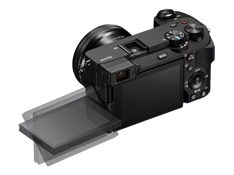 Sony a6700 ILCE-6700L - Digital camera - mirrorless - 26.0 MP - APS-C - 4K / 119.88 fps - 3x optical zoom E PZ 16-50mm OSS lens - Wi-Fi, Bluetooth