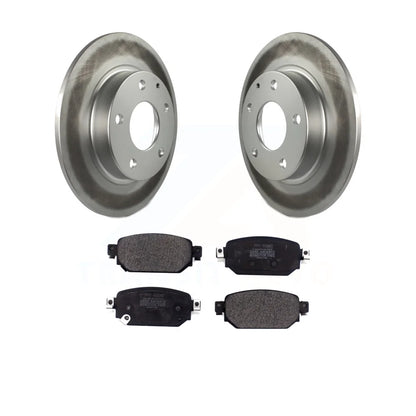 Transit Auto - Rear Coated Disc Brake Rotors And Semi-Metallic Pads Kit For Mazda 3 CX-3 Sport KGF-101781