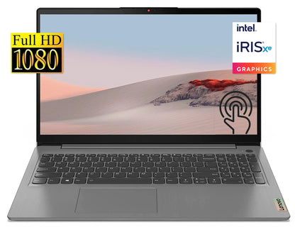 2021 IdeaPad 3 Laptop, 15.6" FHD IPS Touchscreen Display, i5-1135G7 (>i7-1065G7), Iris Xe Graphics, Wi-Fi 6, Camera, Type-C, Fingerprint, w/Accessories (20GB RAM | 512GB PCIe SSD)