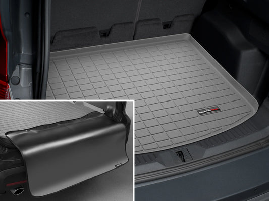 WeatherTech Cargo Trunk Liner with Bumper Protector compatible with Escape, MKC - Behind 2nd Row Seating With Bumper Protector, Grey