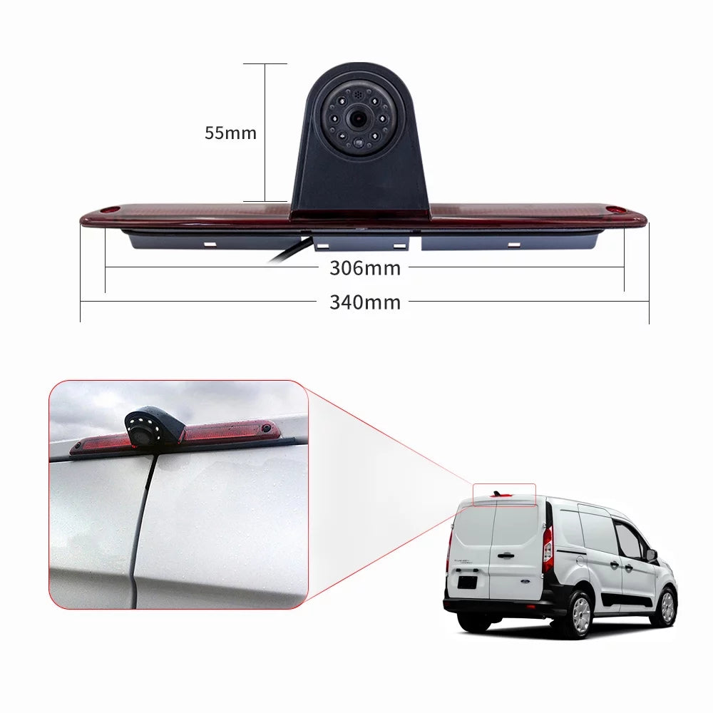 walmeck 7in Brake Backup for Mercedes-Benz Sprinter/ Crafter Vans Parking (with Monitor)