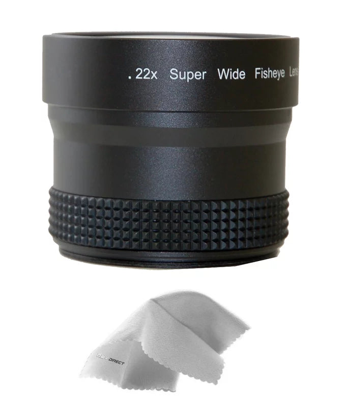 Sony Cyber-shot DSC-RX100 0.21x-0.22x High Grade Fish-Eye Lens (Includes Lens/Filter Adapters) + Nwv Direct Micro Fiber Cleaning Cloth