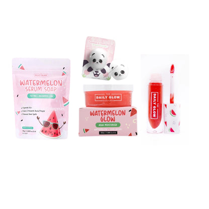 The Daily Glow Essentials Watermelon Trio & Panda Eye Balm