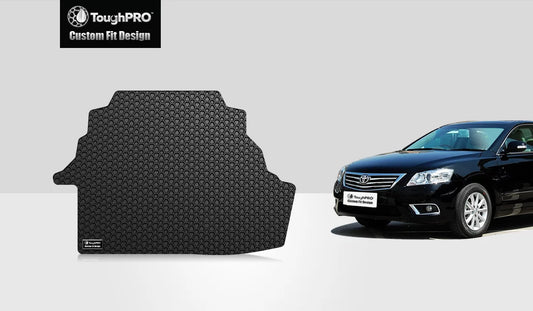 ToughPRO - Trunk Mat Compatible with TOYOTA Camry - All Weather Heavy Duty (Made in USA) - Black Rubber - 2009