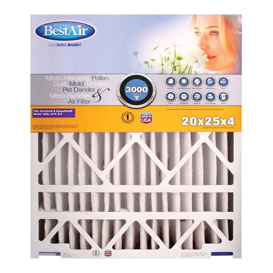 20 x 25 x 4 in. Pleated Air Filter- pack of 2