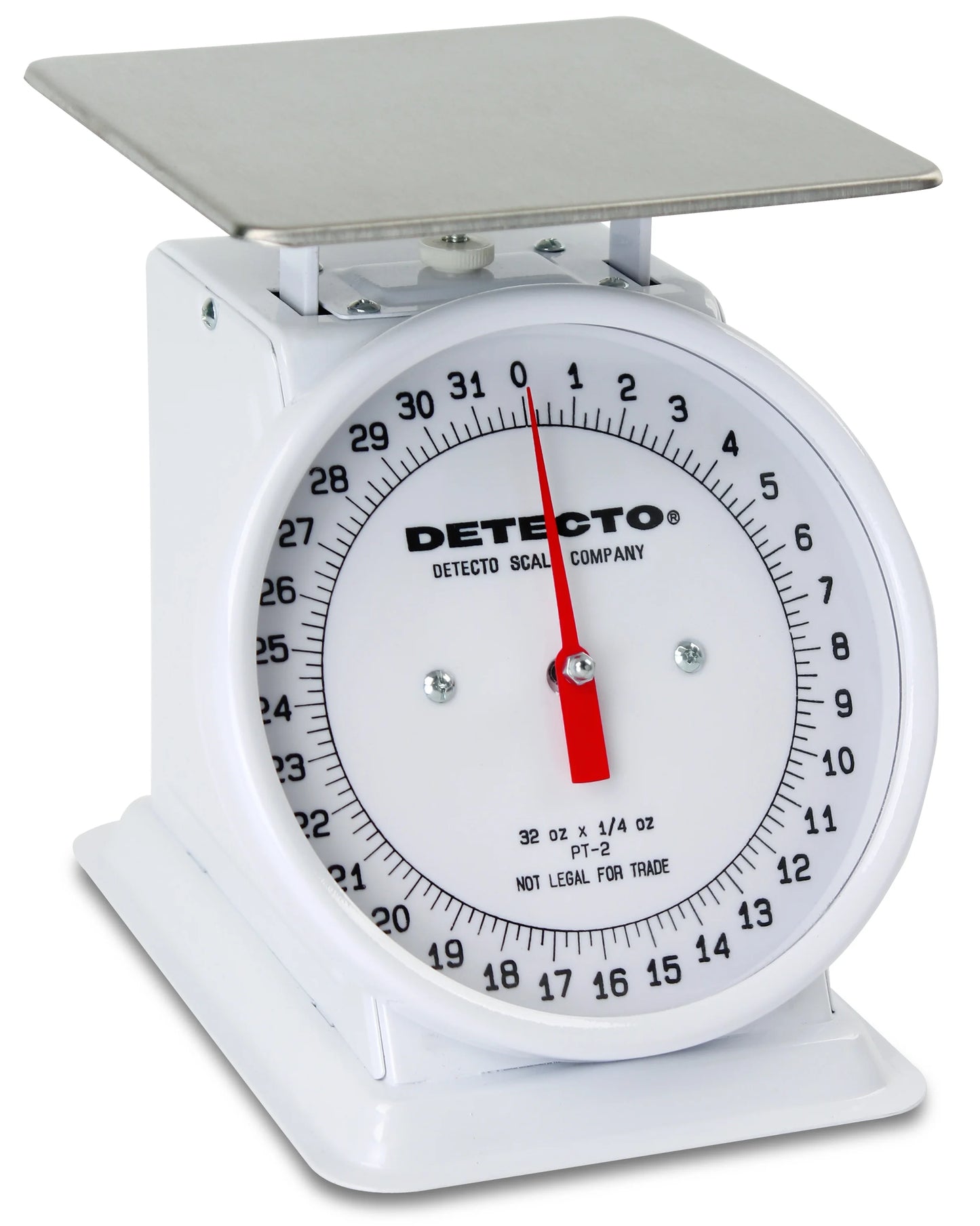 Cardinal & Detecto PT-1000SRK 5.75 x 5.75 in. 1000 g Stainless Steel Top Loading Rotating Dial Scale