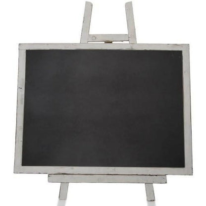 Wooden Chalkboard With Easel, Worn White