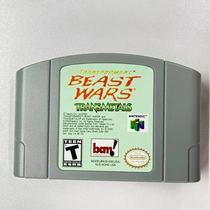 Transformers Beast Wars Transmetals (Nintendo 64 N64) Authentic Tested -Sticker-