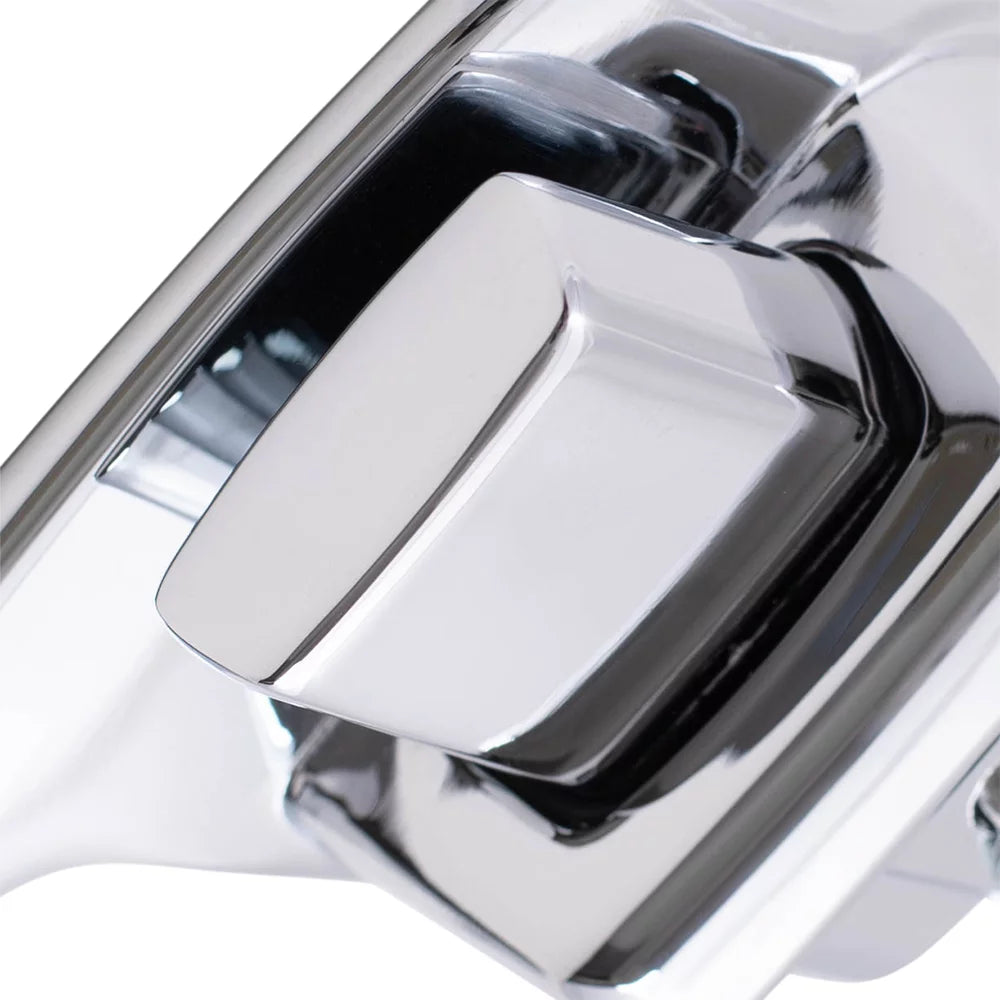 Brock Replacement Drivers Outside Exterior Front Rear Chrome Door Handle compatible with Pickup Truck SUV Van 55075649