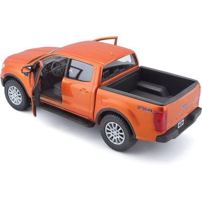 2019 Ford Ranger Lariat Sport Pickup Truck Dark Blue Metallic 1/27 Diecast Model Car by Maisto