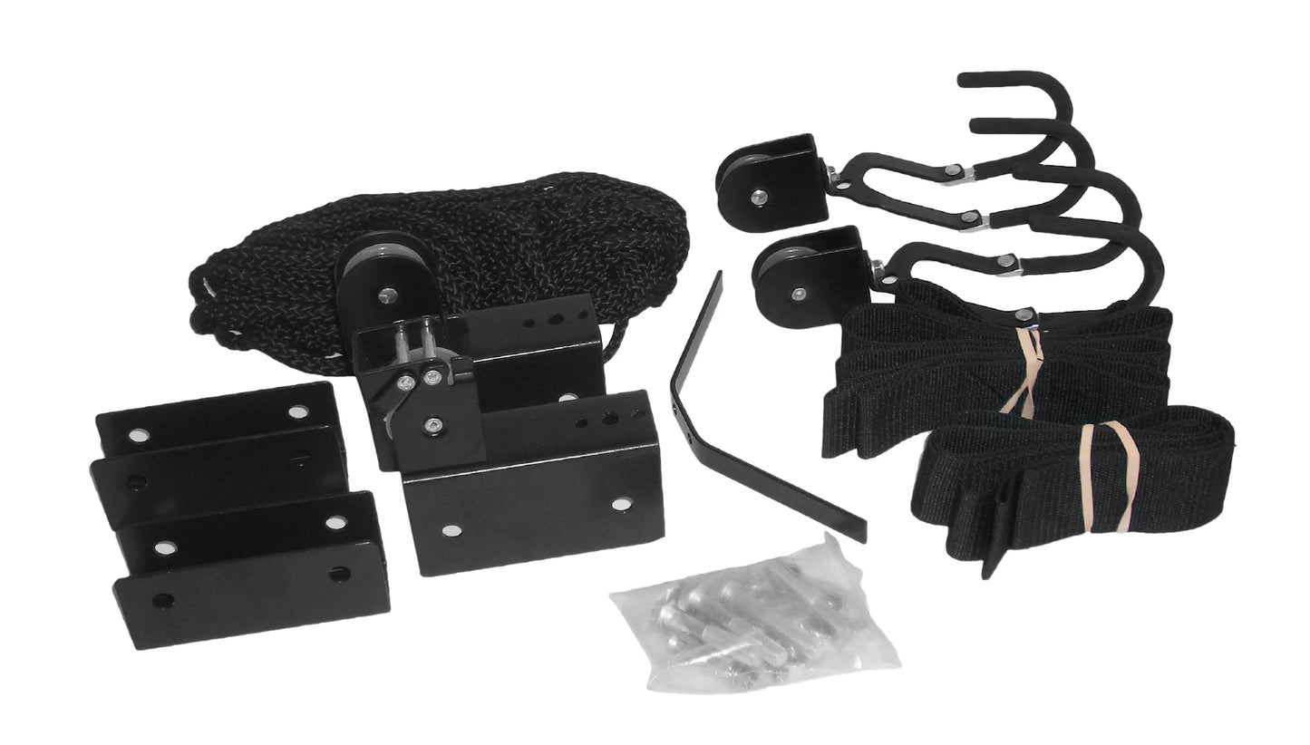 Attwood 11953-4 All-In-One Hoist System for Kayaks, Canoes and Bikes, Black Finish