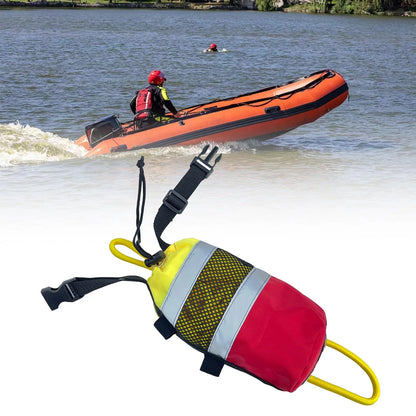 Throwable Throw Bag Flotation Device Reflective Throw Rope Portable 21M Boater's Throw Bag for Fishing Water Sports Rafting Kayak