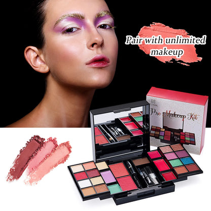 25 Colors Makeup Palette Kit Eyeshadow Blush Eyebrow Powder Concealer Mascara