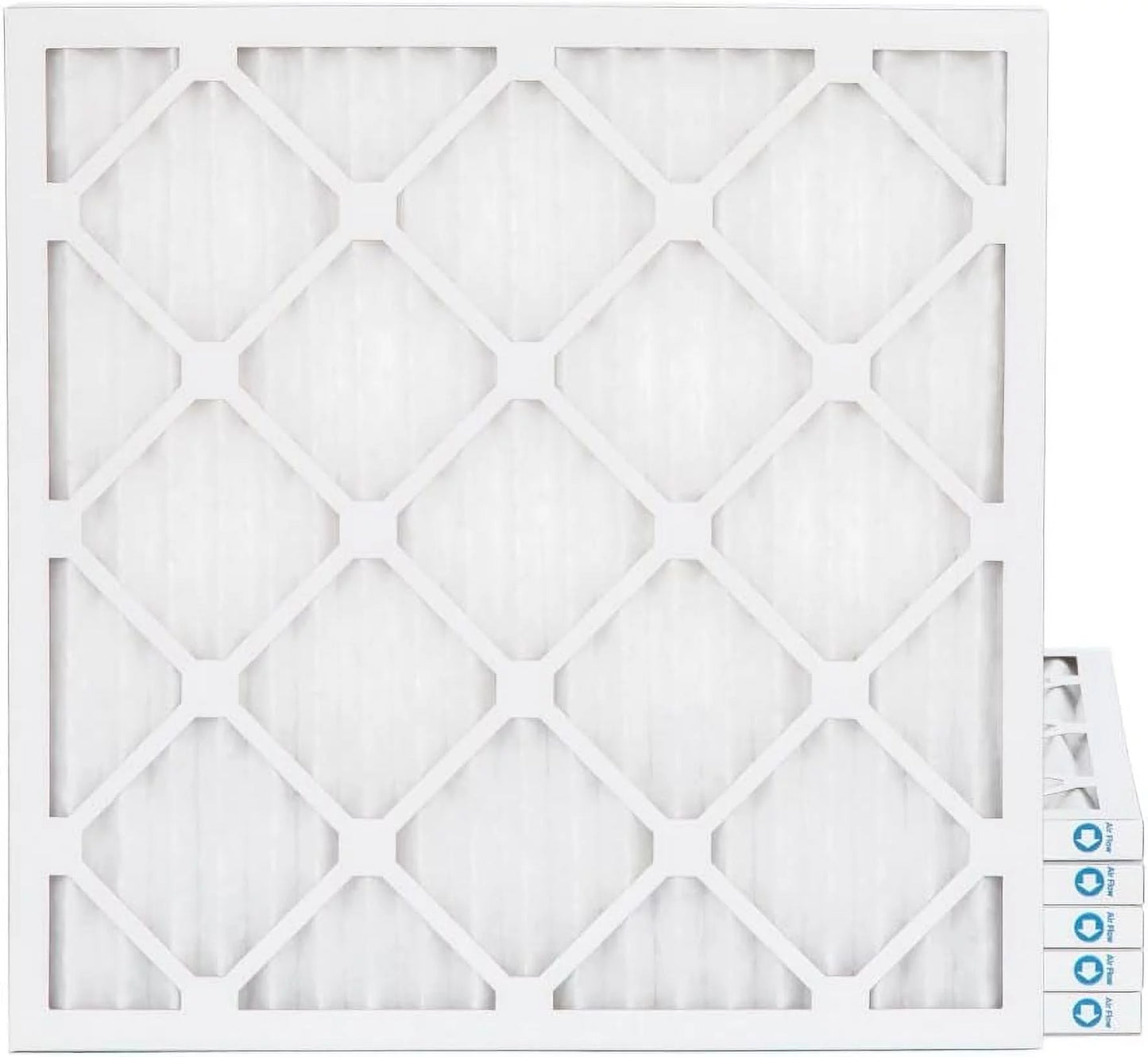 20X22x1 MERV 11, MPR 1000 Pleated Furne 1" Air Filters By Pamlico. 6 Pk. Ext Size: 19-1/2 X 21-3/4 X 3/4