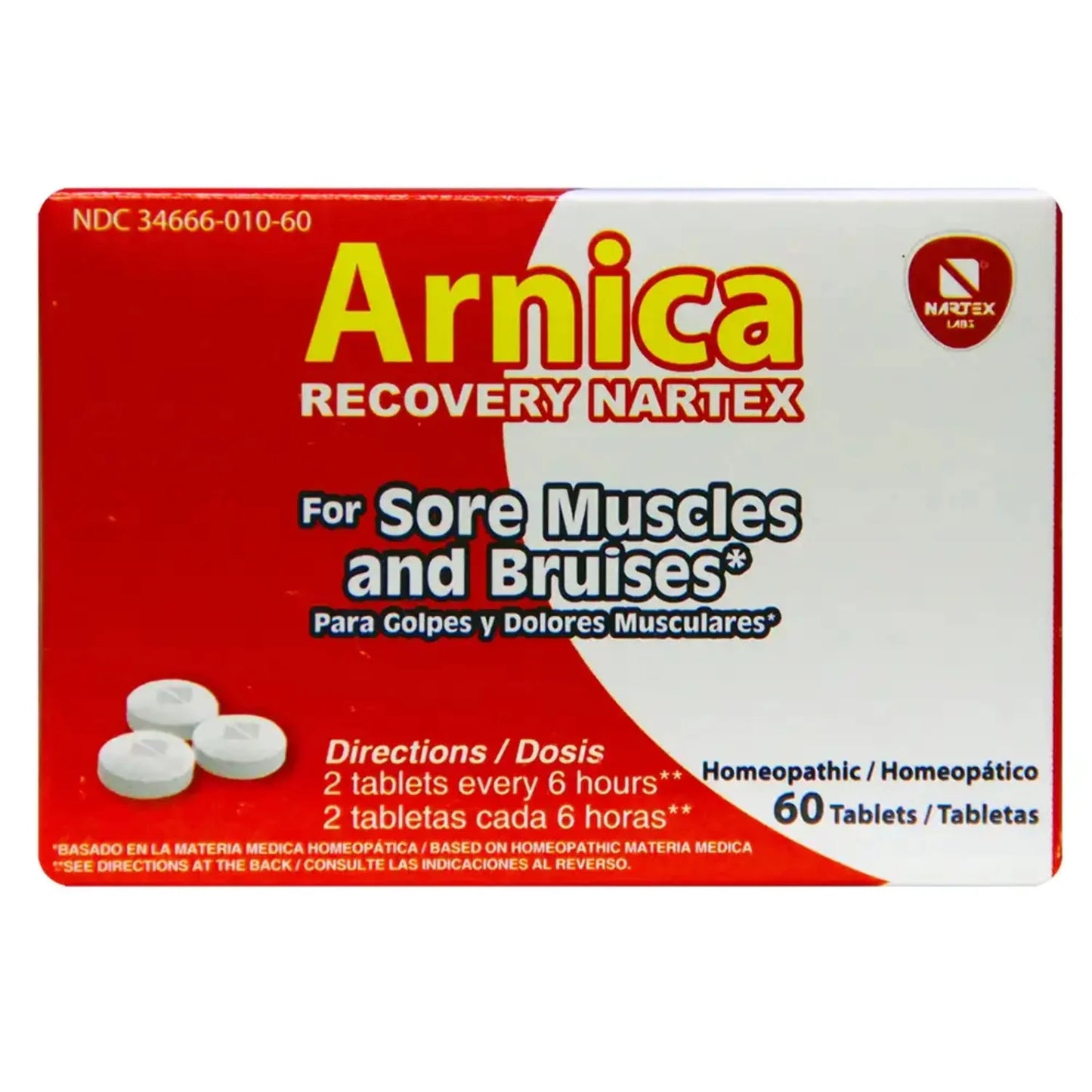 Arnica Sore Muscles/Bruises 60 ct - Case - 5 Units