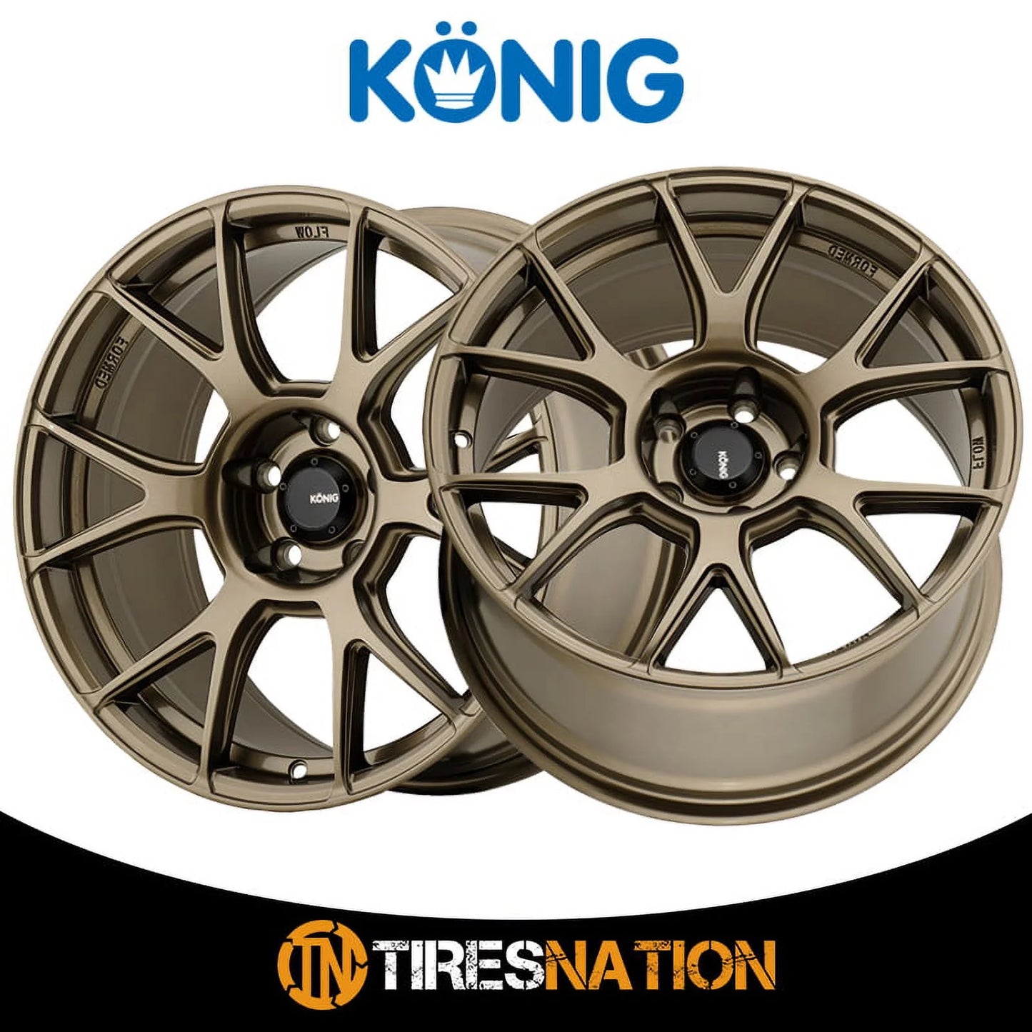 17x8 Konig 56BZ Ampliform Gloss Bronze Circular part 5x100 (40mm)