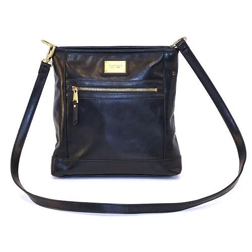 Tignanello Crossbody Genuine Leather Handbag (Black)