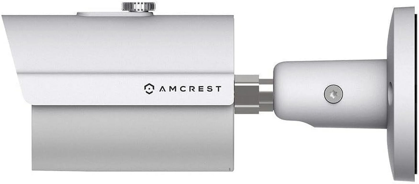 Amcrest Analog Outdoor Security Camera, Bullet 2MP 1080P @ 30fps, Quadbrid HD-CVI/TVI/AHD, 98ft Night Vision, IP67 Metal, 90° FOV, White (Not an IP Camera) (DVR Required, Not Included) (AMC1080BC36-W)