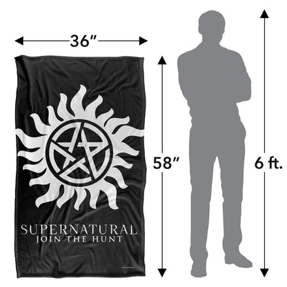 Supernatural Anti-Possession Symbol Silky Touch Super Soft Throw Blanket 36" x 58"