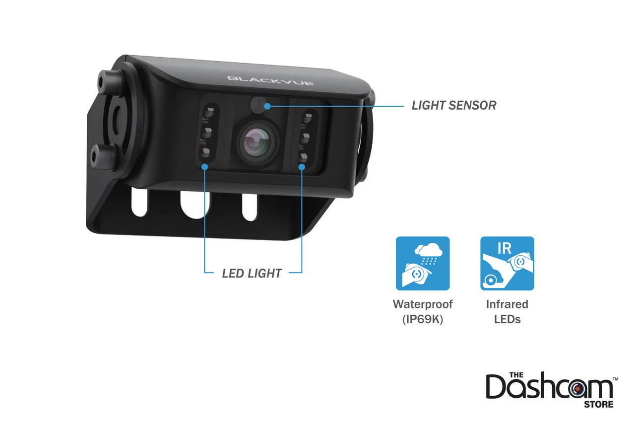 BlackVue DR770X-2CH-TRUCK Front + Waterproof Exterior Dash Cam With 128GB Card | Cloud-Ready 1080p 60FPS GPS & WiFi