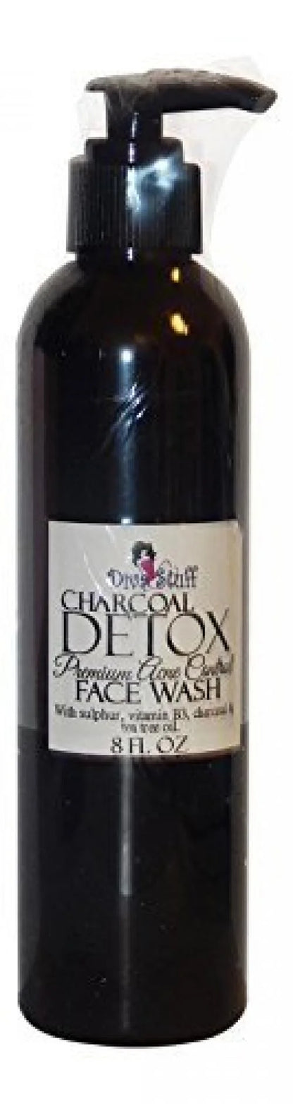 Charcoal,Sulfur,Vitamin B3,&Tea Tree Premium Acne Control Face Wash, By Diva Stuff