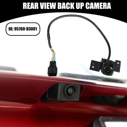 Car Rear View Back Up Camera No.95760-D3001 for Hyundai Tucson 2016-2018 Plastic Black