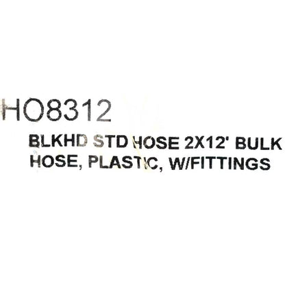 SeaStar Boat Hydraulic Steering Hose HO8312 | 12 FT Black (Set of 2)