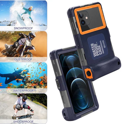 UrbanX Professional [15m/50ft] Swimming Diving Surfing Snorkeling Photo Video Waterproof Protective Case Underwater Housing for Meizu 18s Pro And all Phones Up to 6.9 Inch LCD with Lanyard