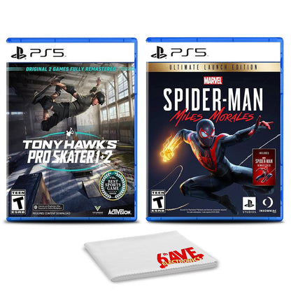 Tony Hawk's Pro Skater 1 and 2 With SpiderMan Miles Morales - Two Games For PS5