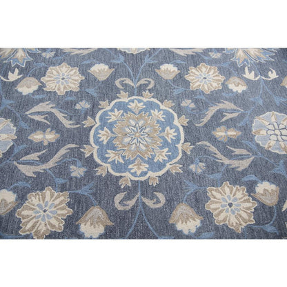 Alora Decor Cascade 10' x 13' Floral Dk Gray/Blue Gray/Tan/Coco/Gray Area Rug