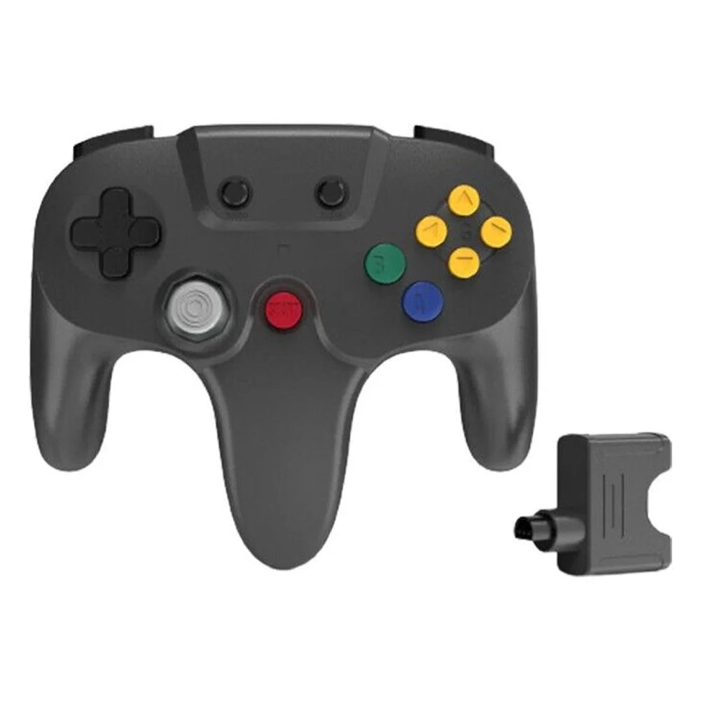 US 2.4G Wireless N64 Controller Rechargeable Gamedpad Rumble Pak for Nintendo 64