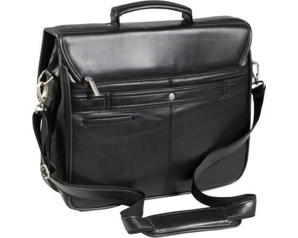 Amerileather 2439-0 World Class Leather Executive Briefcase, Black