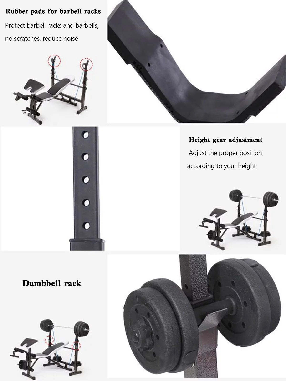 US Stock Body Champ Olympic Weight Bench, Workout Equipment for Home Workouts, Bench Press with Preacher Curl, Leg Developer and Crunch Handle for At Home Workouts