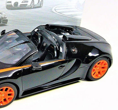 Wonder Wheels 1:14 RC Bugatti Veyron Grand Sport Vitesse Licensed Model Car - Black/Orange