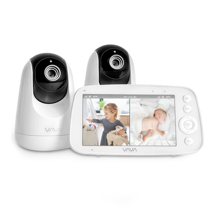 Vava VA-IH009 Baby Monitor with Split Screen, White