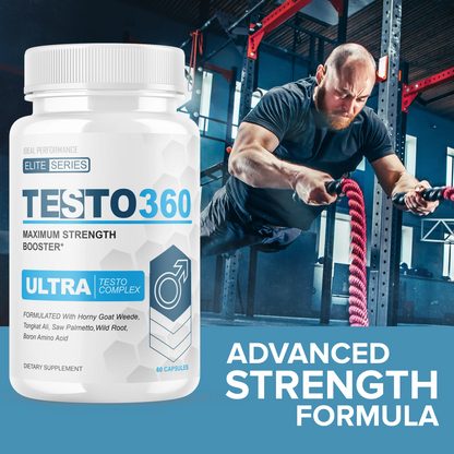 Testo 360 Ultra Pene Testo Complex para Hombres Elite Series pastillas Maximum Strength Pills (5 Pack - 300 Capsules)