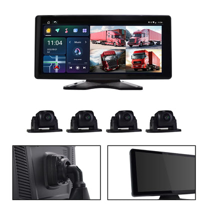 10.36" Monitor DVR Driving Video Recorder Touch Screen GPS AI for RV Truck Bus