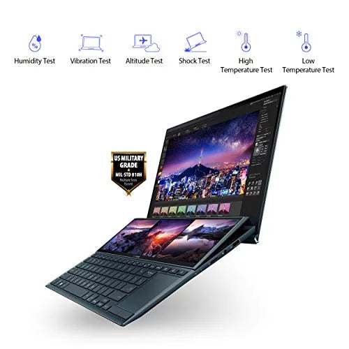 ZenBook Duo 14 UX482 14" FHD Touch Display, Intel Evo Platform, Core i5-1155G7, 8GB RAM, 512GB PCIe SSD, ScreenPad Plus, Windows 10 Home, Wifi 6E, Celestial Blue, UX482EAR-EB51T