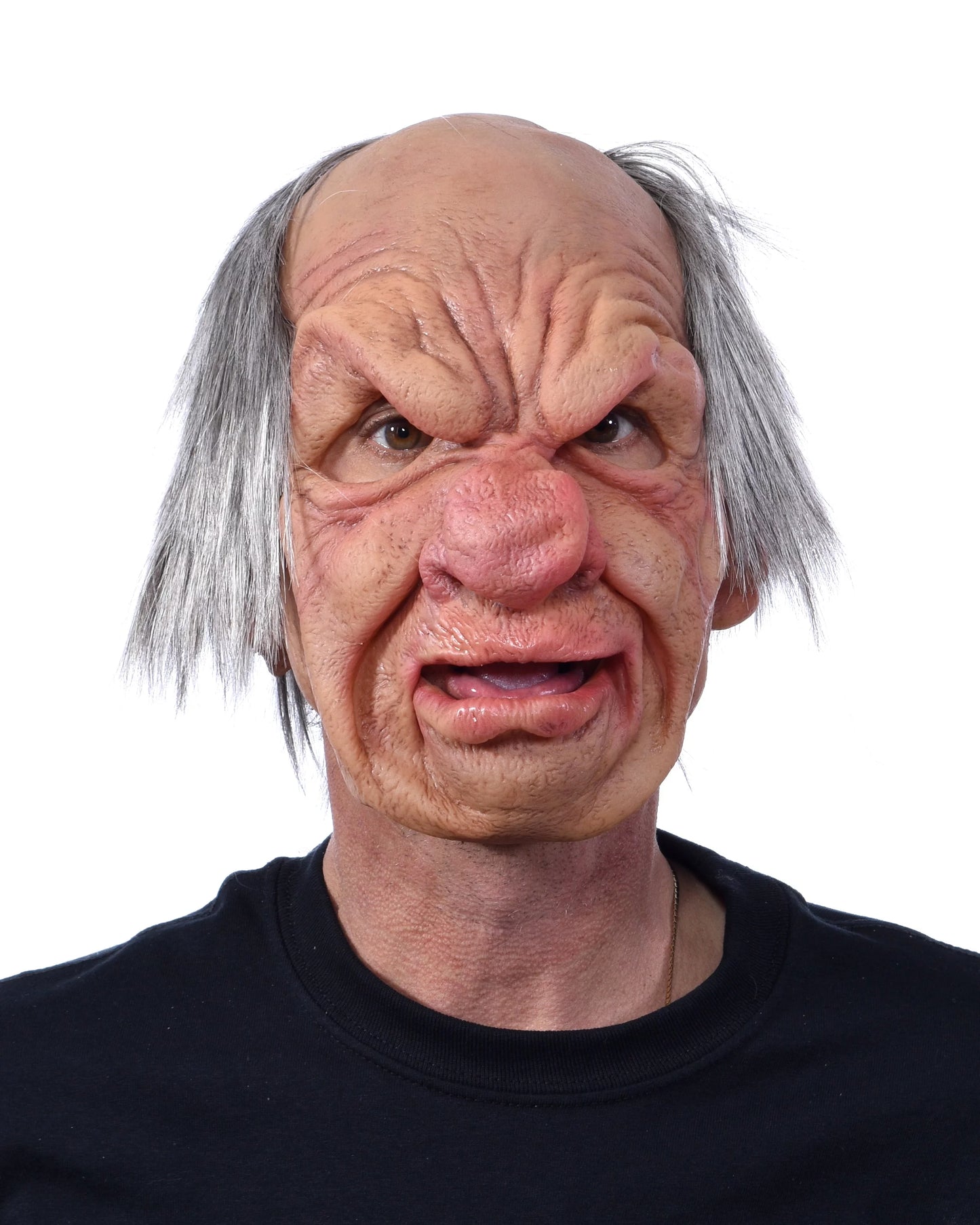 Zagone Studios Mens Old Man Grump Supersoft Costume Mask - Size 14 in.