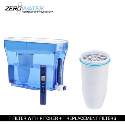 ZeroWater ZD-018 ZD018, 23 Cup Water Filter Pitcher with Water Quality Meter