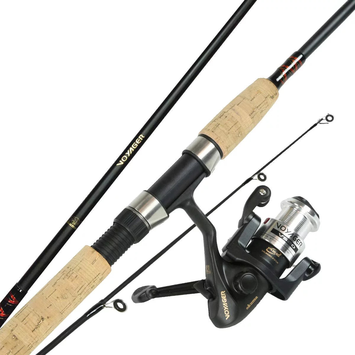 Voyager 5-Piece 6' Medium-Light Spinning Combo Travel Kit