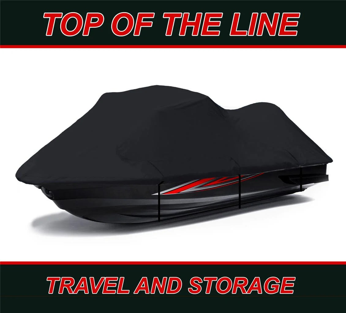 BLACK PWC 600D JET SKI Cover Compatible for Sea Doo Sea-Doo Bombardier GTI 130 2008 2009 2010