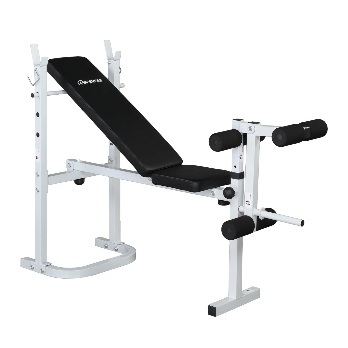 Winado Adjustable Olympic Weight Bench, with Squat Rack