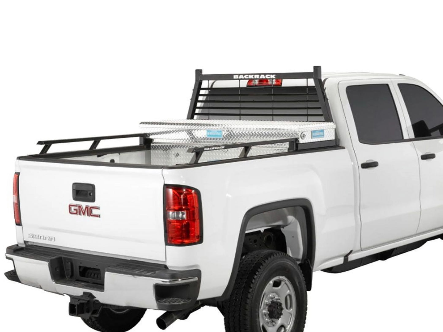 BACKRACK by RealTruck Side Rails to use w/ Standard Bed | Black, No Drill | 65509 | Compatible with 2017-2020 Ford F-250/F-350 6.5' Bed