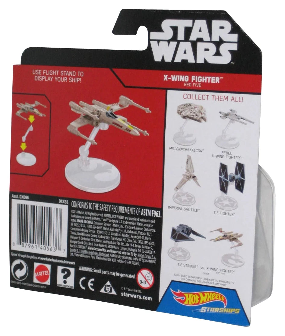 Star Wars Hot Wheels Rogue One (2014) X-Wing Fighter Red Five Starships Toy